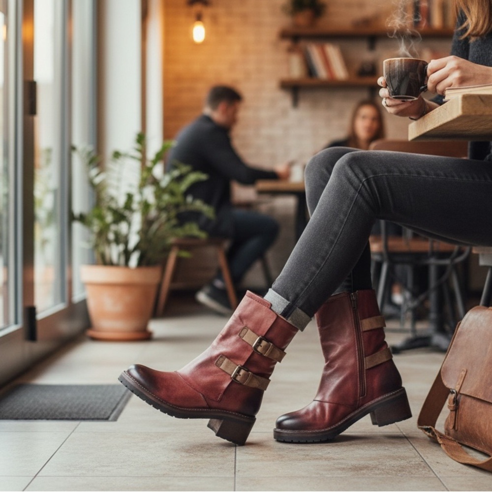 NIB Vintage Foundry Co. | Margot Boots in Butgandy | Size 9